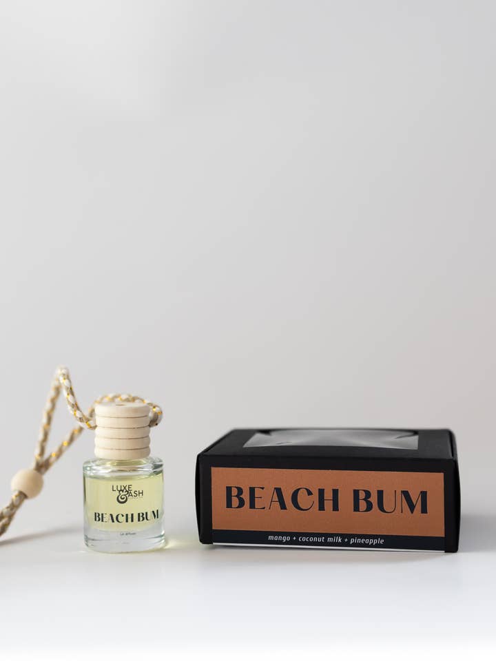 BEACH BUM - Car Diffuser/Air Freshener for wholesale by Luxe & Ash Candle Co.