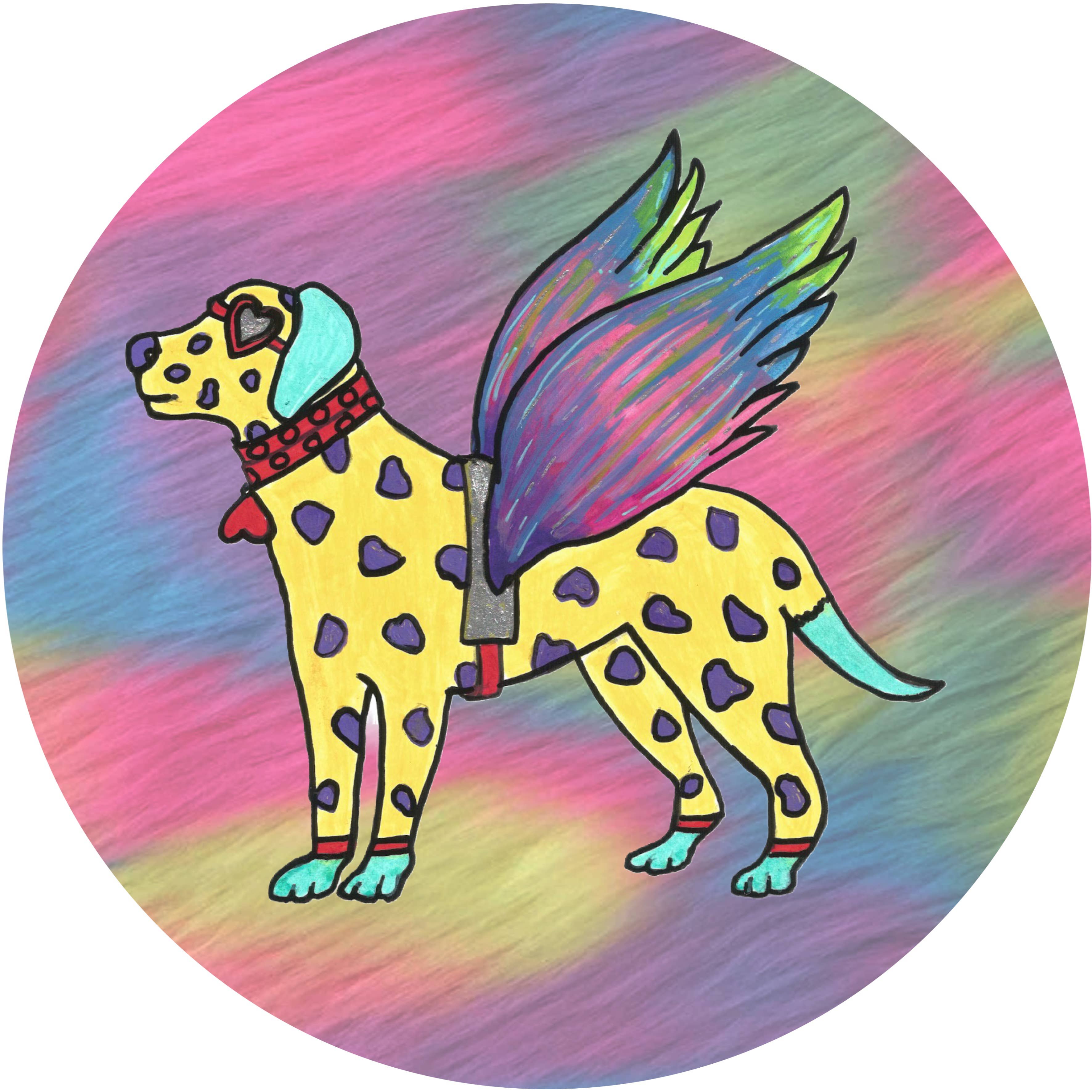 FunkyAdi - Wholesale Compact Mirror - Dog Print Round Magnets13