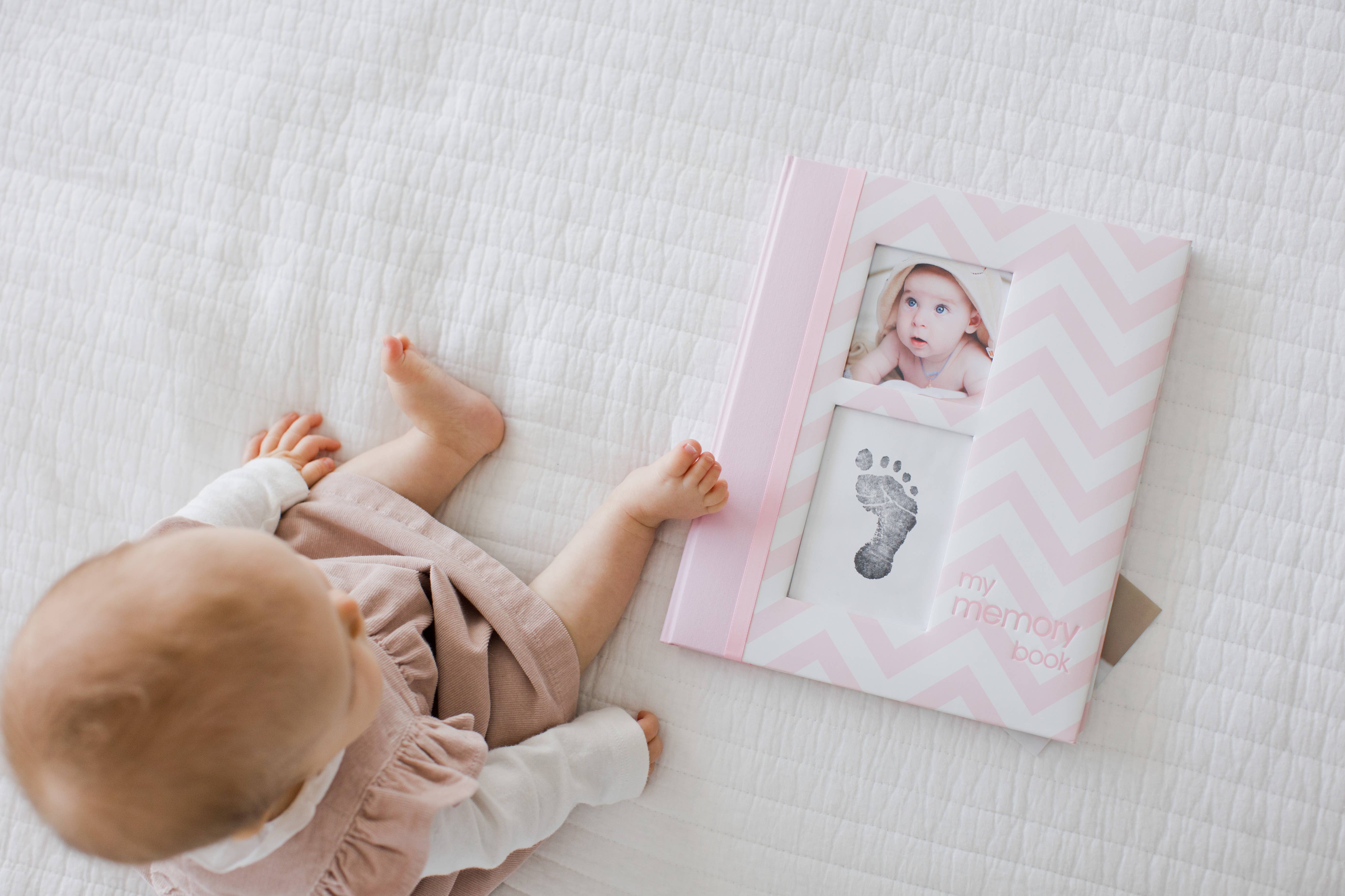 Pearhead - Wholesale Memory Book - Kids & Baby - Chevron Baby Book and Clean-Touch Ink Pad Kit15