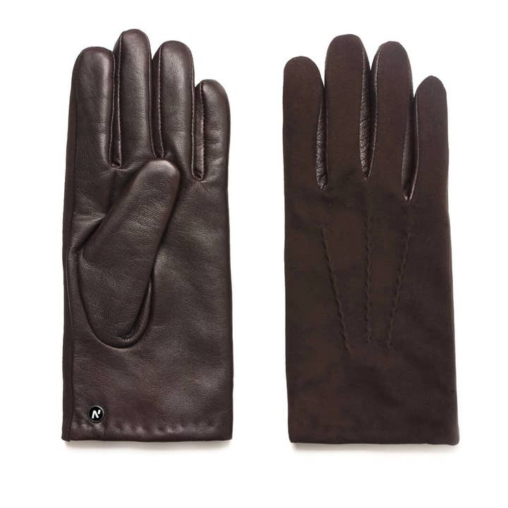 napo gloves – Großhandel Handschuhe – Herren – NapoSuede Herren-Lederhandschuhe — Kaschmirfutter mit Haptik
