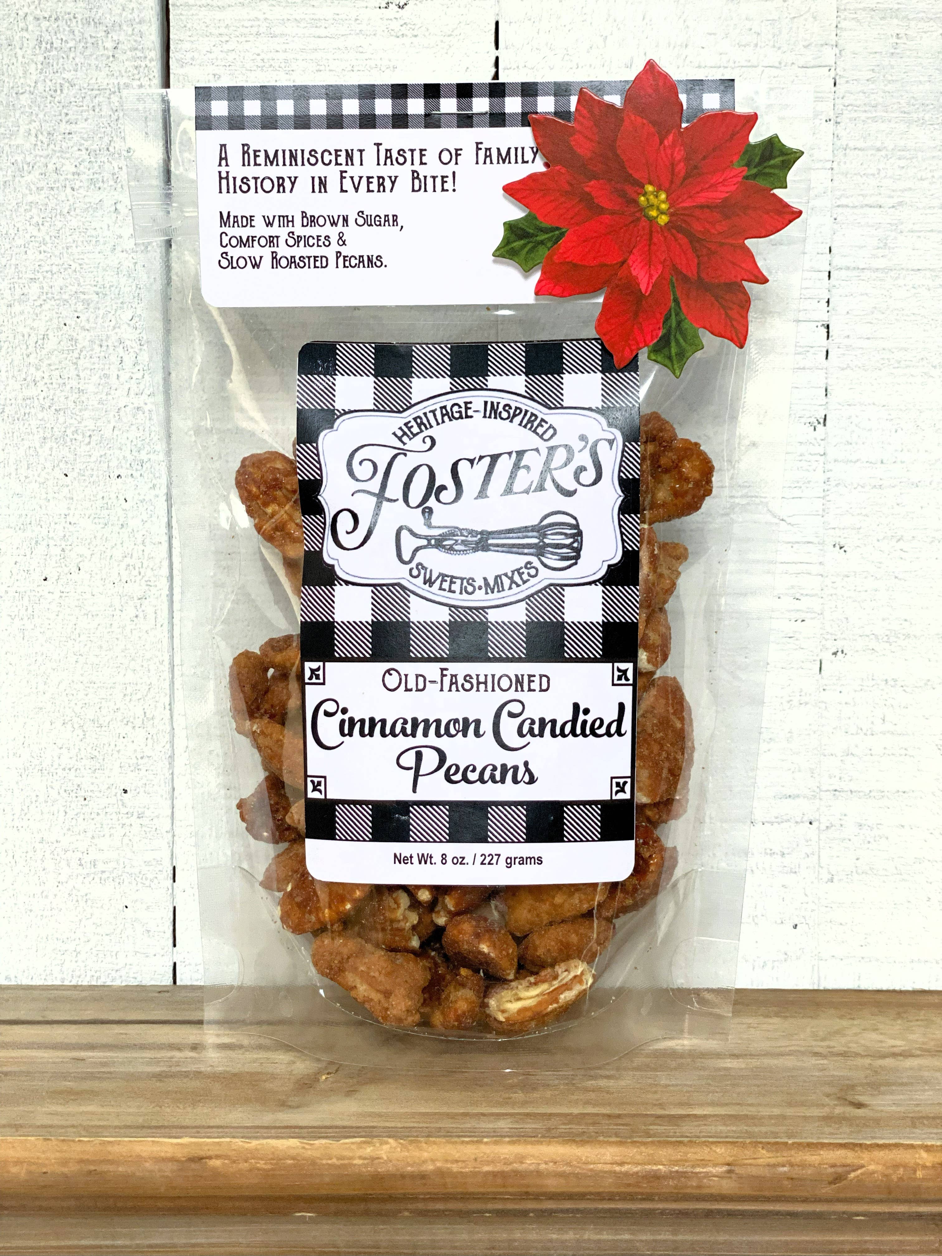 Foster's Heritage-Inspired Sweets & Mixes - Wholesale Caramel - Old-Fashioned Cinnamon Candied Pecans2