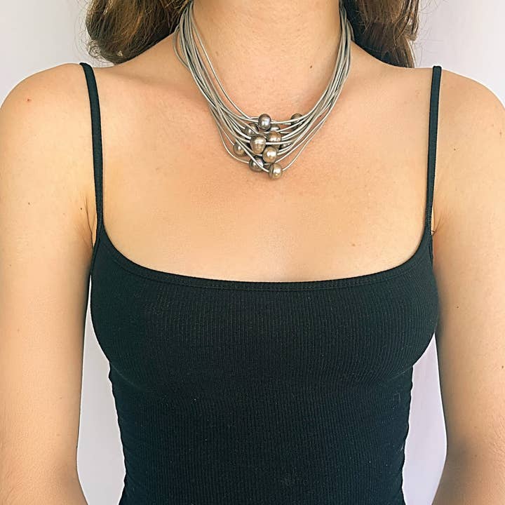 Escape from Paris – wholesale Beaded/pearl necklace – Arabella Necklace0