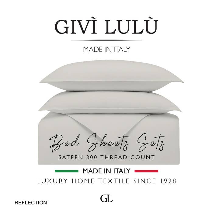 Solid 300 Thread Count - reflection - Sheet Set for wholesale by Givì Lulù by Vittorio Ursini & Son