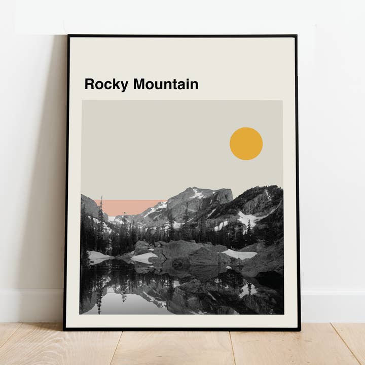 Rocky Mountain National Park Poster for wholesale by Nomad Design Co
