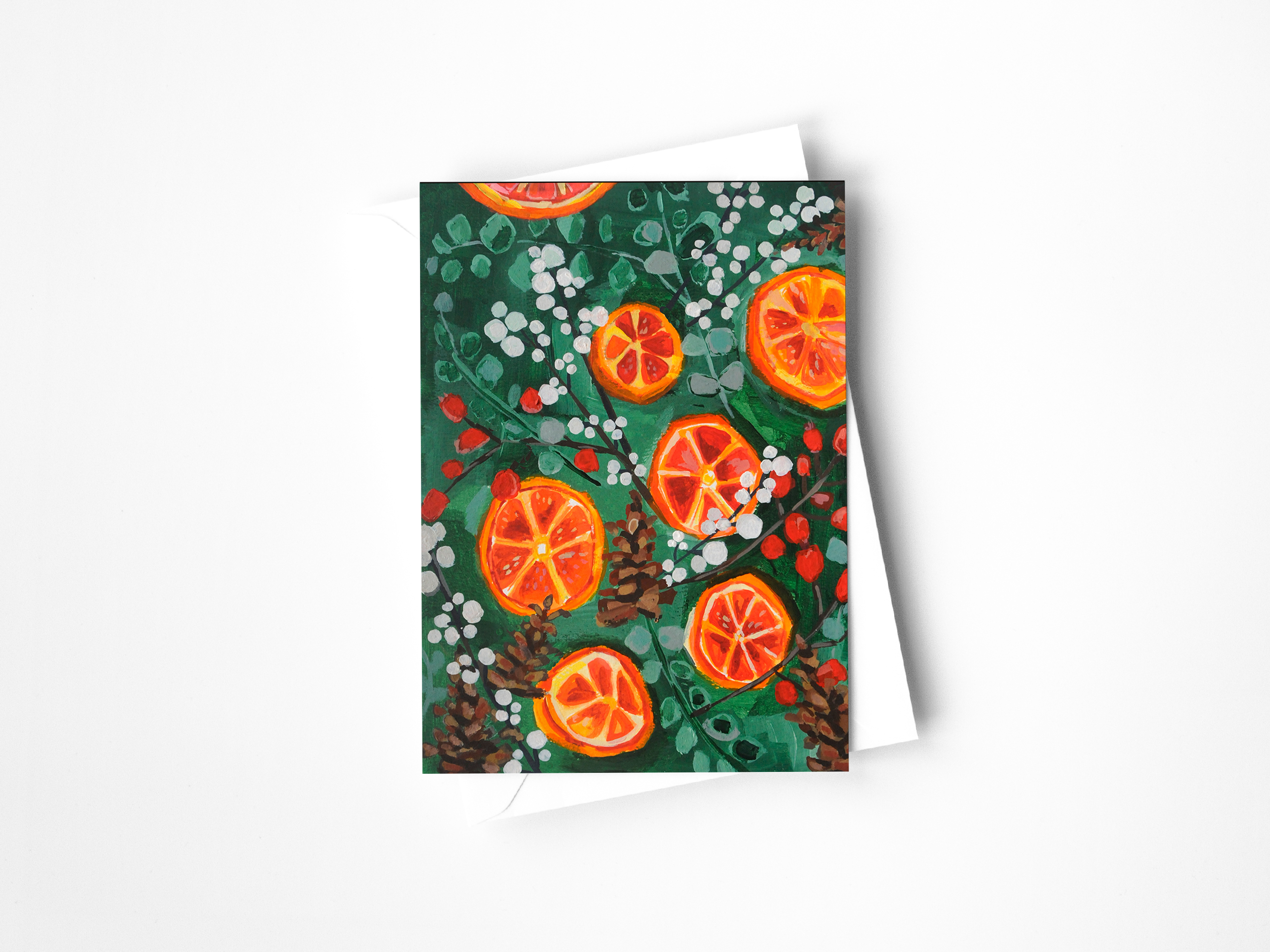 Kaley Alie Art - Venta al por mayor Tarjetas de felicitación de Navidad - Tarjeta de Felicitación de Popurrí Navideño0