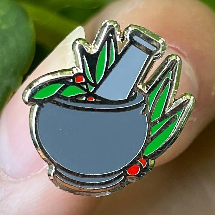 Mini Pin Esmalte de Almofariz & Pilão por atacado de Kimchi Kreative