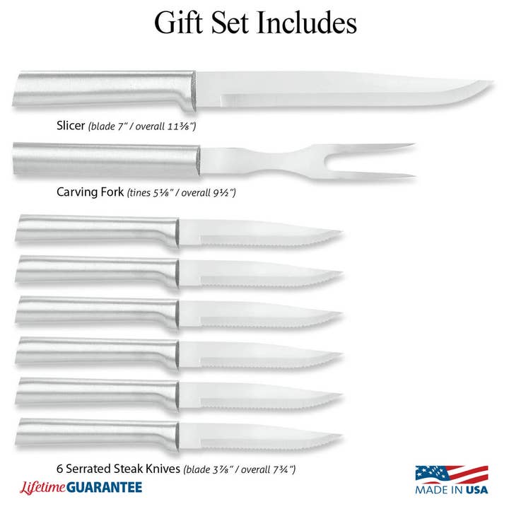 Rada Cutlery - Wholesale Knife Set - Silver Meat Lover's Gift Set2
