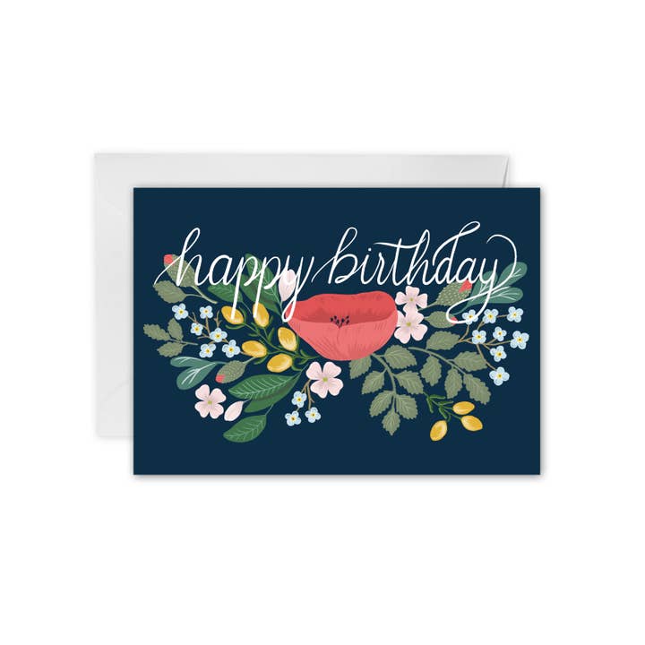 Emadam - Art & Design - Wholesale Birthday Card - Greeting card set, Happy Birthday, 8x with envelopes