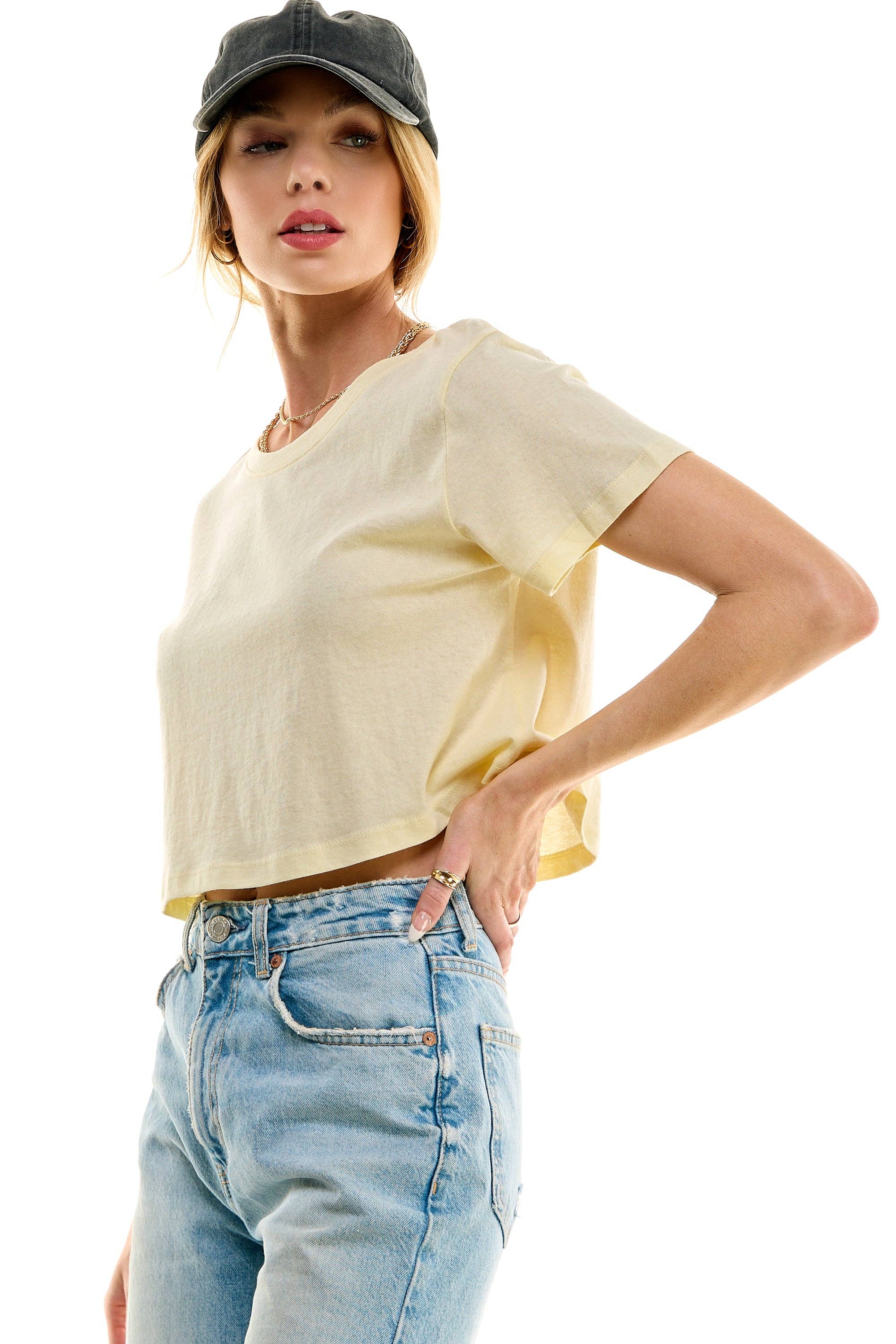 LOVING PEOPLE - Wholesale T-Shirt - Women's - Premium Cotton Crop Tees142