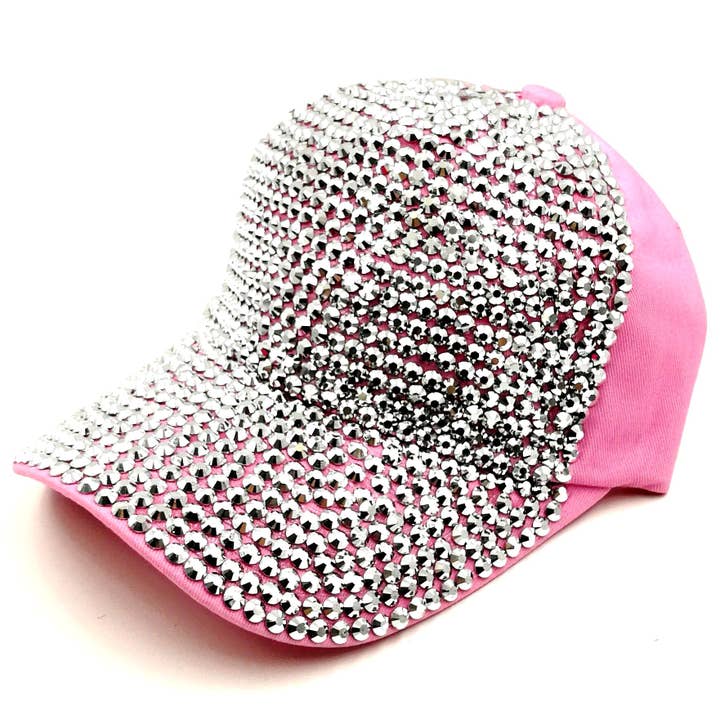 Diacly - Wholesale Baseball cap – Women's - Front Embellished Bling Rhinestone Baseball Cap3