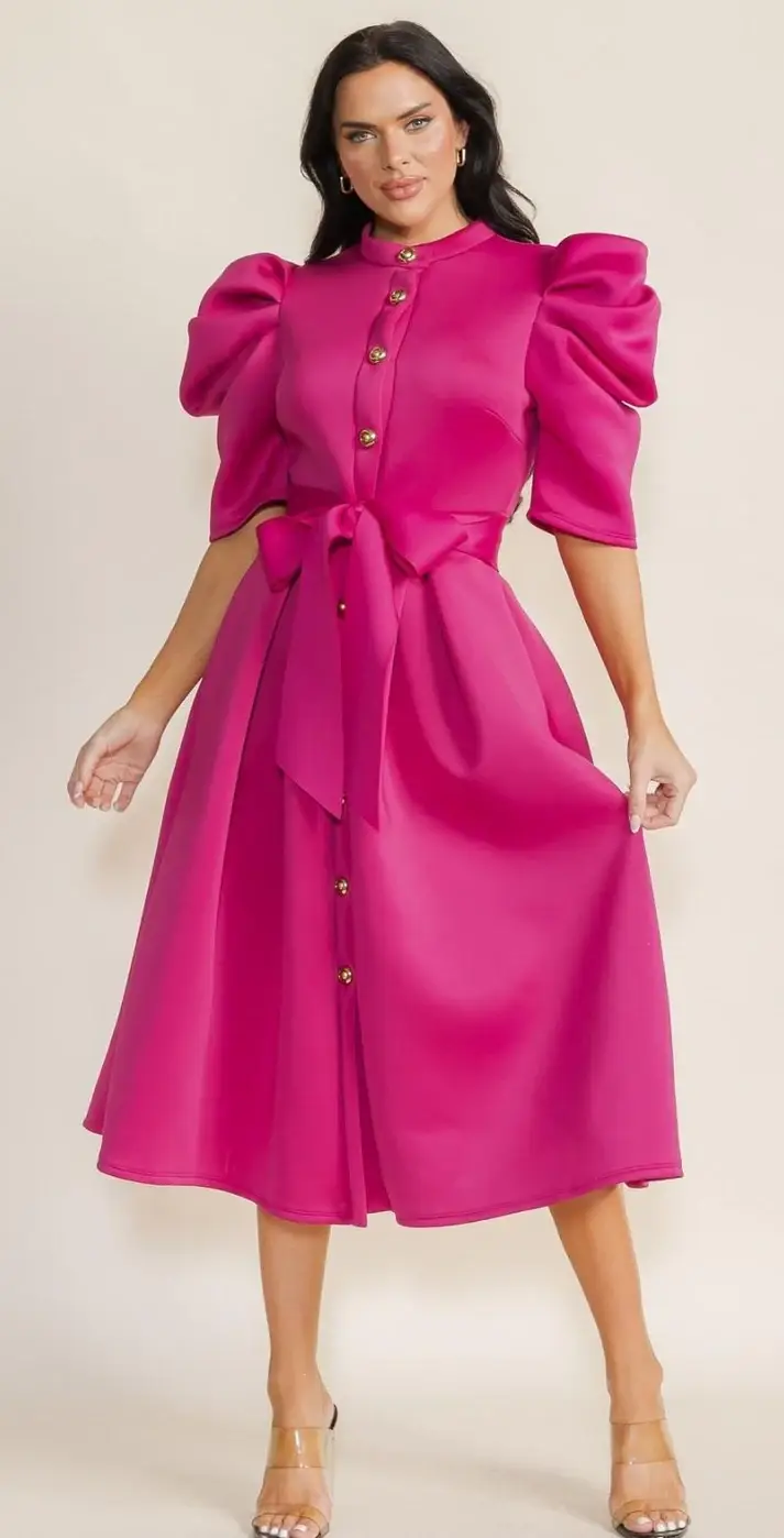 J2 FASHION – wholesale Dress – Women's – SUPER TECHNO 10 BUTTONS W/BELT1