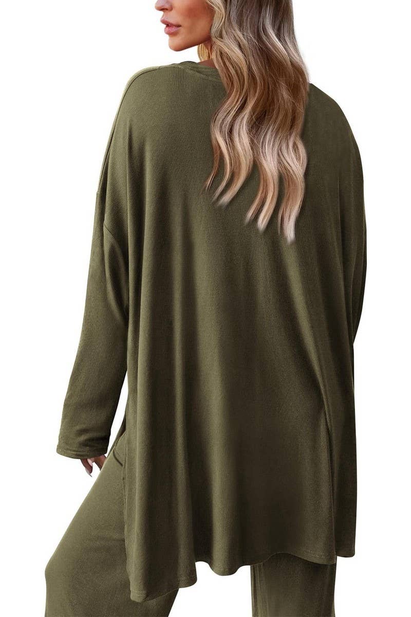 NINEXIS - Wholesale Top & Pant Set (NOT Loungewear) - Women's - CWSTB00483_2025 KNIT LOUNGE SET WOMEN 2 PIECE CASUAL OUTFITS9