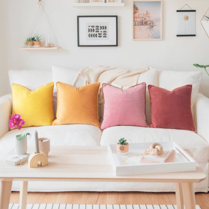 Monday Moose - Wholesale Throw/Decorative Pillow - Monteverde Pillow Covers (4-Pack) - Yellow/Pink2