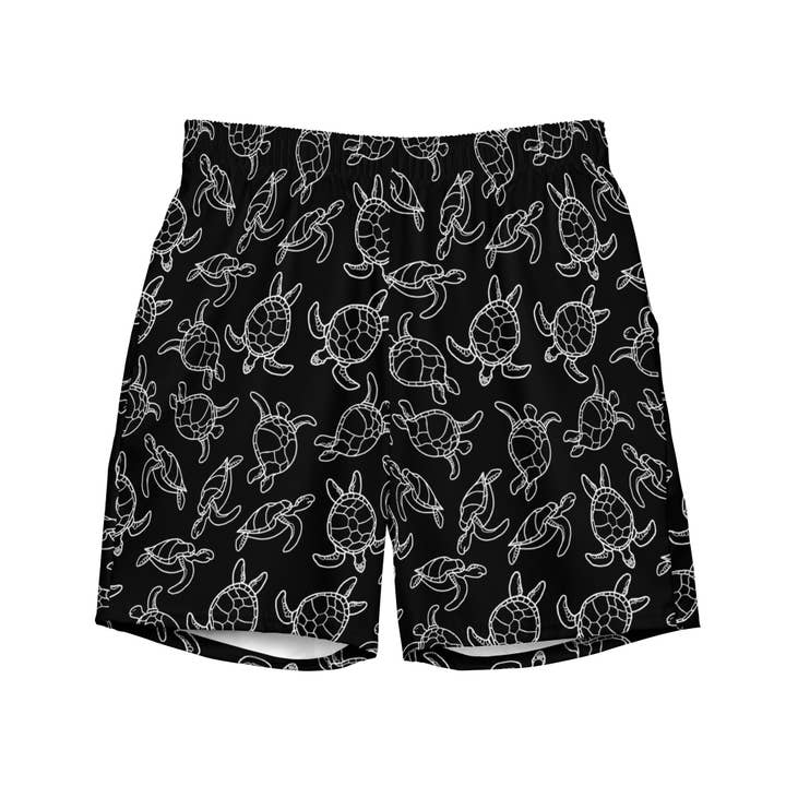 Sea Turtle Men's swim trunks for wholesale by One Ocean Swimwear