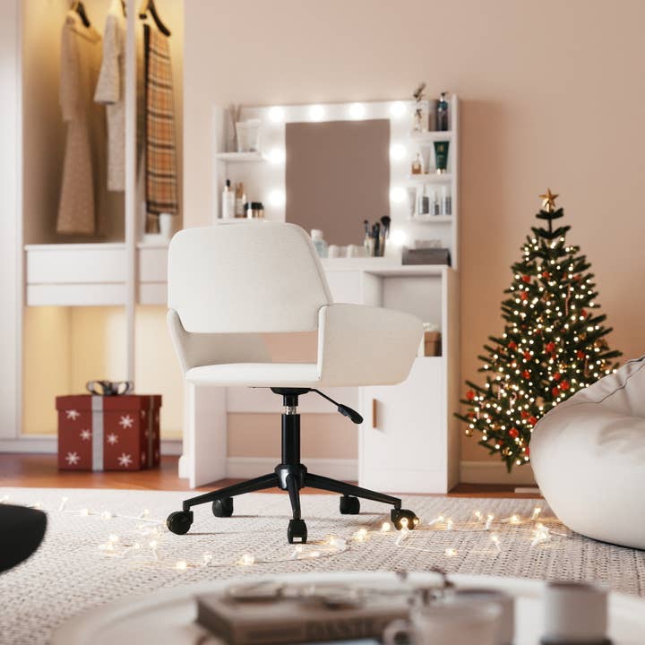 HOMYCASA DESIGN INC - Wholesale Chair - Modern Upholstered Suede Office Chair with Adjustable Height8