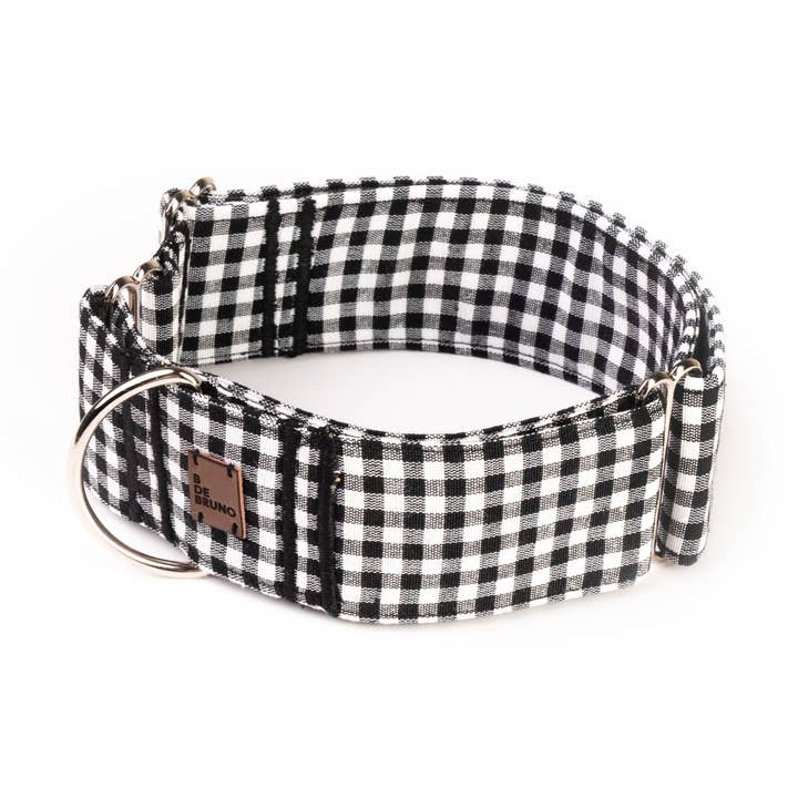 Martingale Basic Vichy Dog Collar for wholesale by B de Bruno