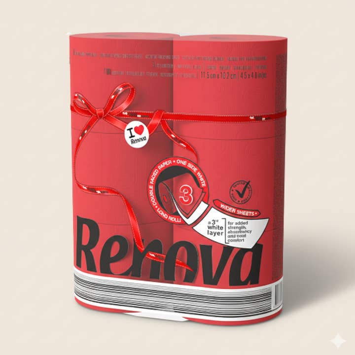 8 packs of 6 unique Toilet Paper rolls 3 Ply 180 Sheets for wholesale by ROLL-LUX