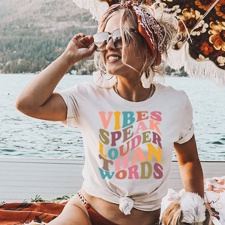 Vibes Speak Louder for wholesale by Glittering South