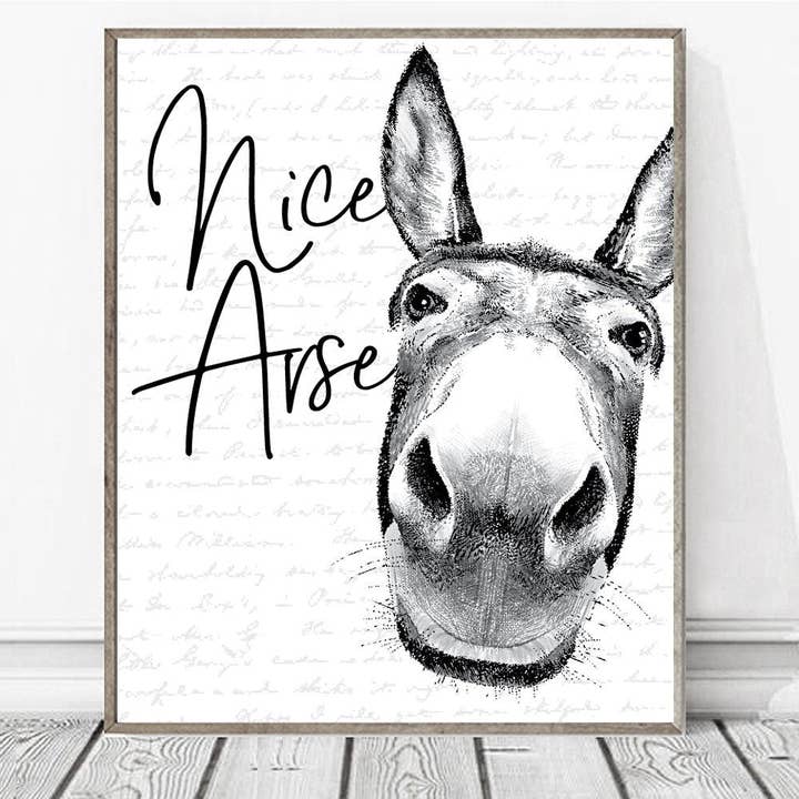 Belle tête d'âne pour la vente par Lettered & Lined