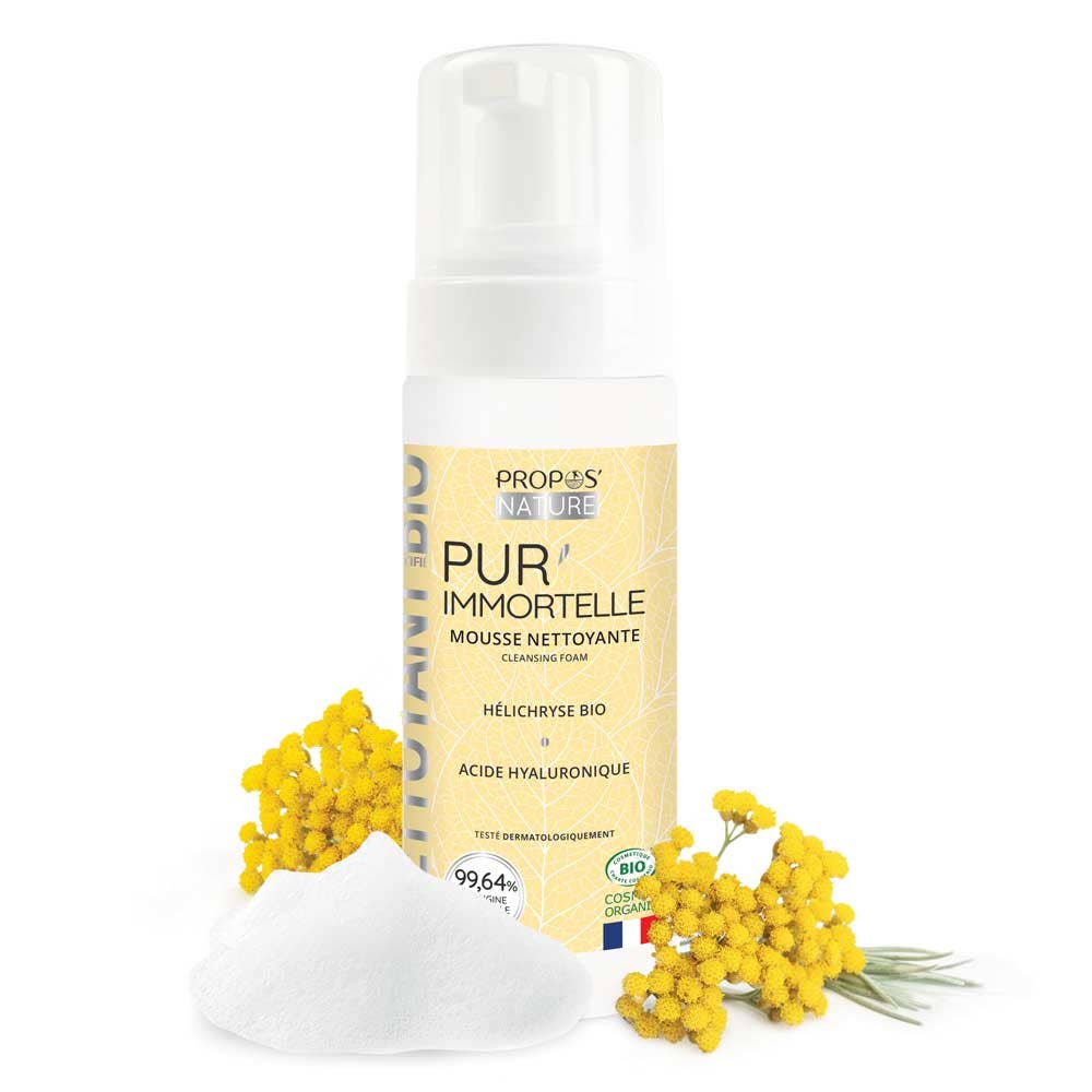 Propos'Nature - Wholesale Facial Cleanser - Pur'immortelle Organic Cleansing Foam - Makeup Remover - 150ml5