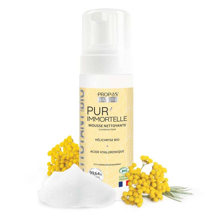 Propos'Nature - Wholesale Facial Cleanser - Pur'immortelle Organic Cleansing Foam - Makeup Remover - 150ml5