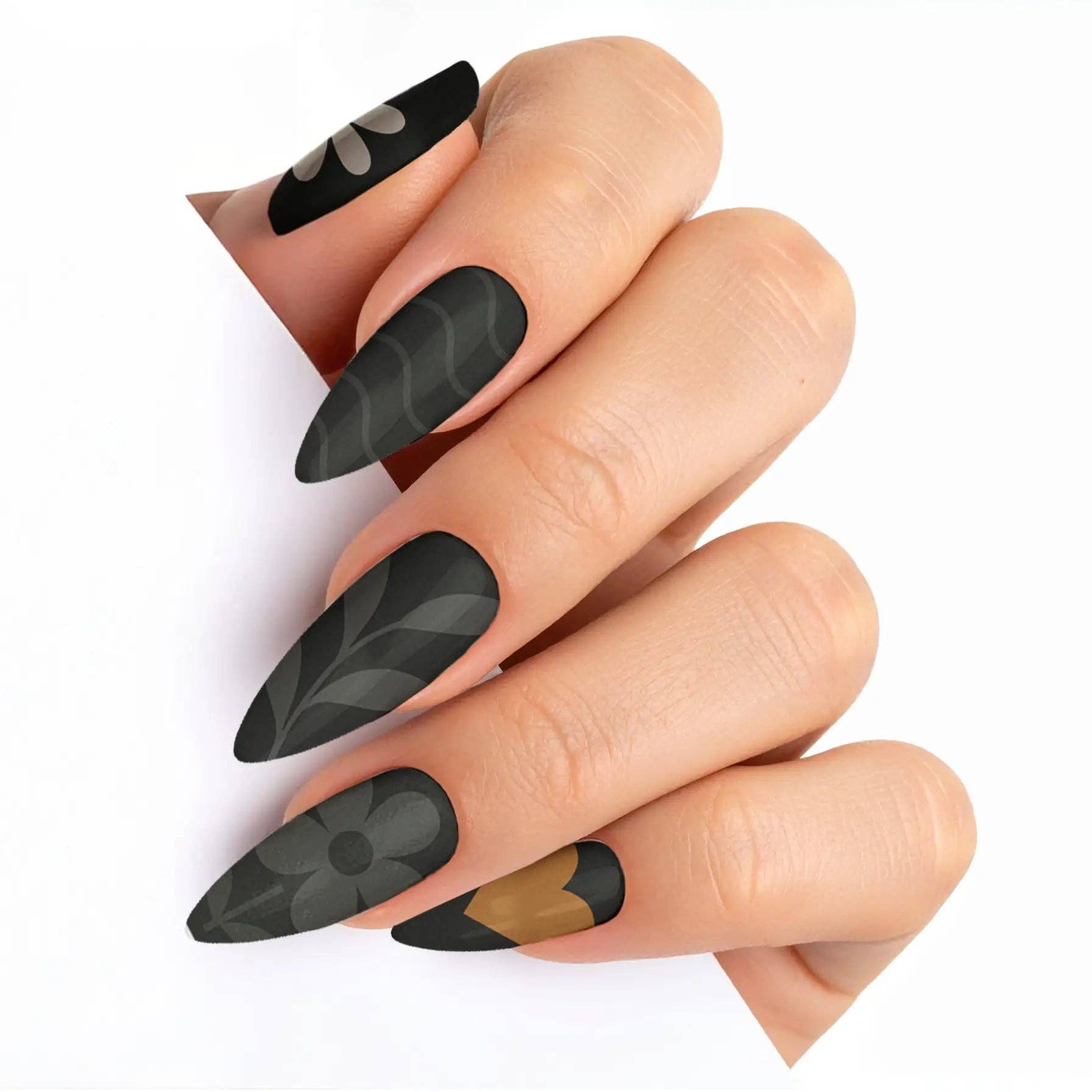FYNE BODY - Wholesale Press-on/fake nails - Midnight Sunbeam Black Summer Press-On Nails54