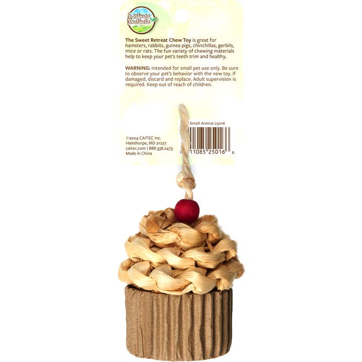 Caitec Inc - Wholesale Pet Toy - Not Cat/Dog - Nature's Instincts Sweet Retreat Small Animal Chew Toy2