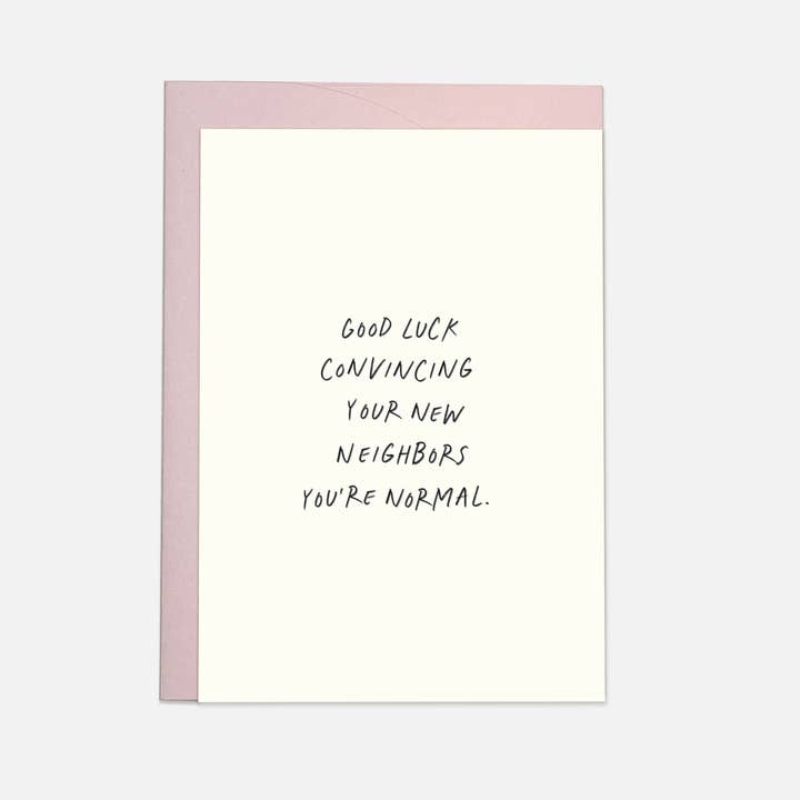 Neighbors normal greeting card for wholesale by Kaart Blanche