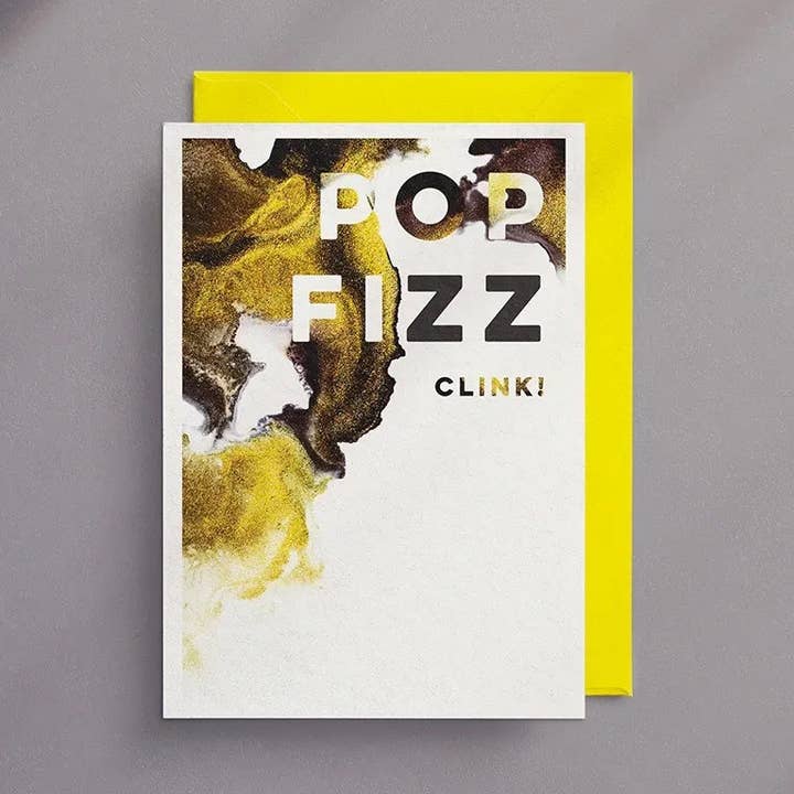 Pop Fizz Clink! - Greeting Card for wholesale by Wendy Bell Designs