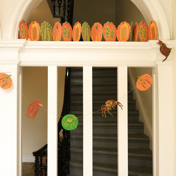 East End Press – wholesale Bunting/garland – Pumpkin Sewn Garland