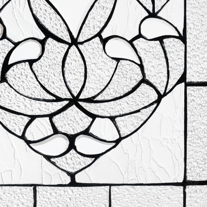 River of Goods - Wholesale Decorative Panel - 20"H Clear Floral Beveled Glass Window Panel