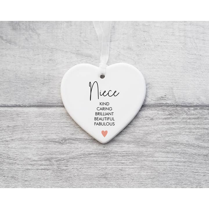 Calming Creations - Wholesale Ornament - Niece Heart Keepsake Special Gift
