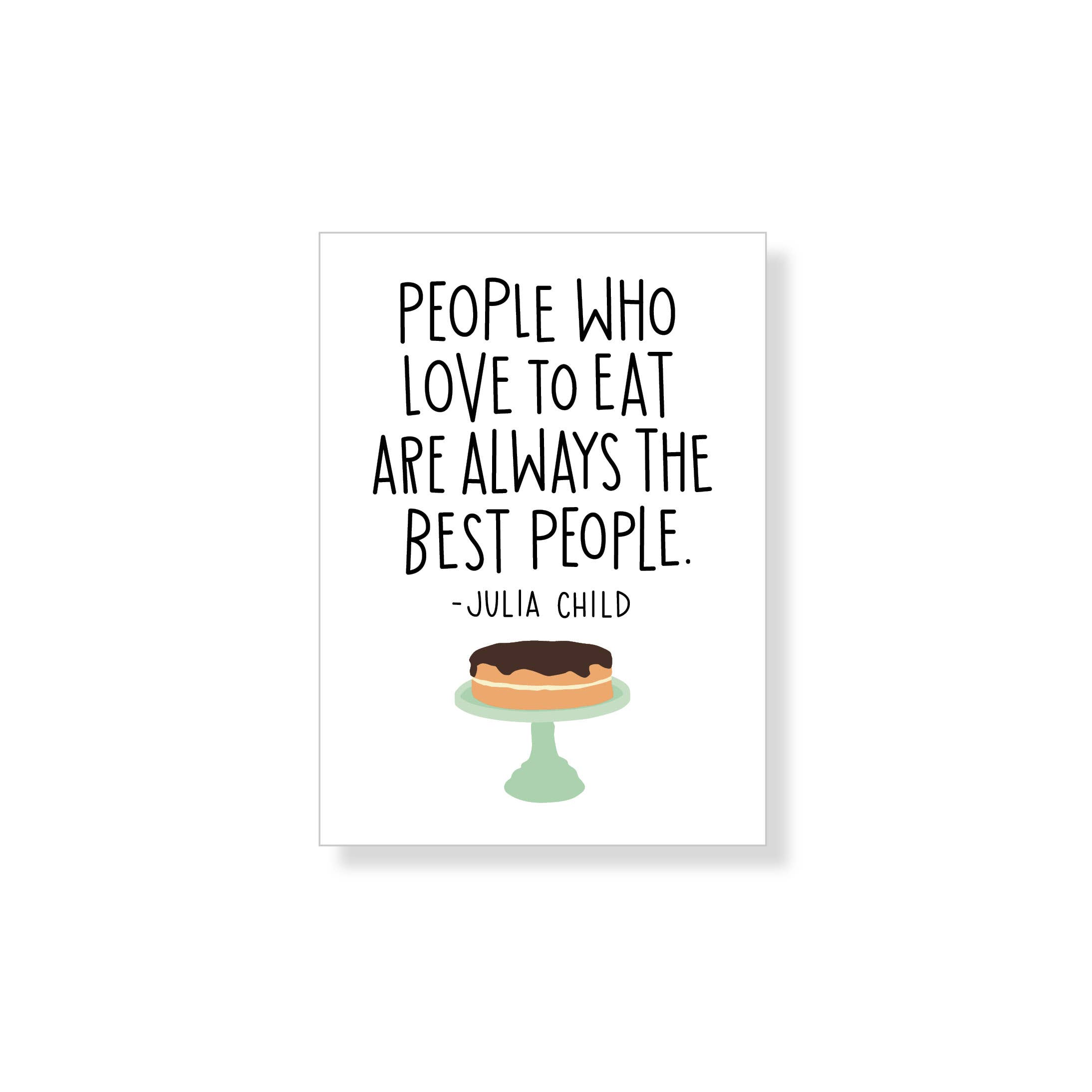 Apartment 2 Cards - Wholesale Magnet - Julia Child "Best People" Quote, Gift Magnet0