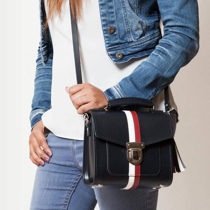 Zatchels - Wholesale Top Handle Bag - Women's - Handmade Leather Sugarcube Handbag - British Edit - Plus