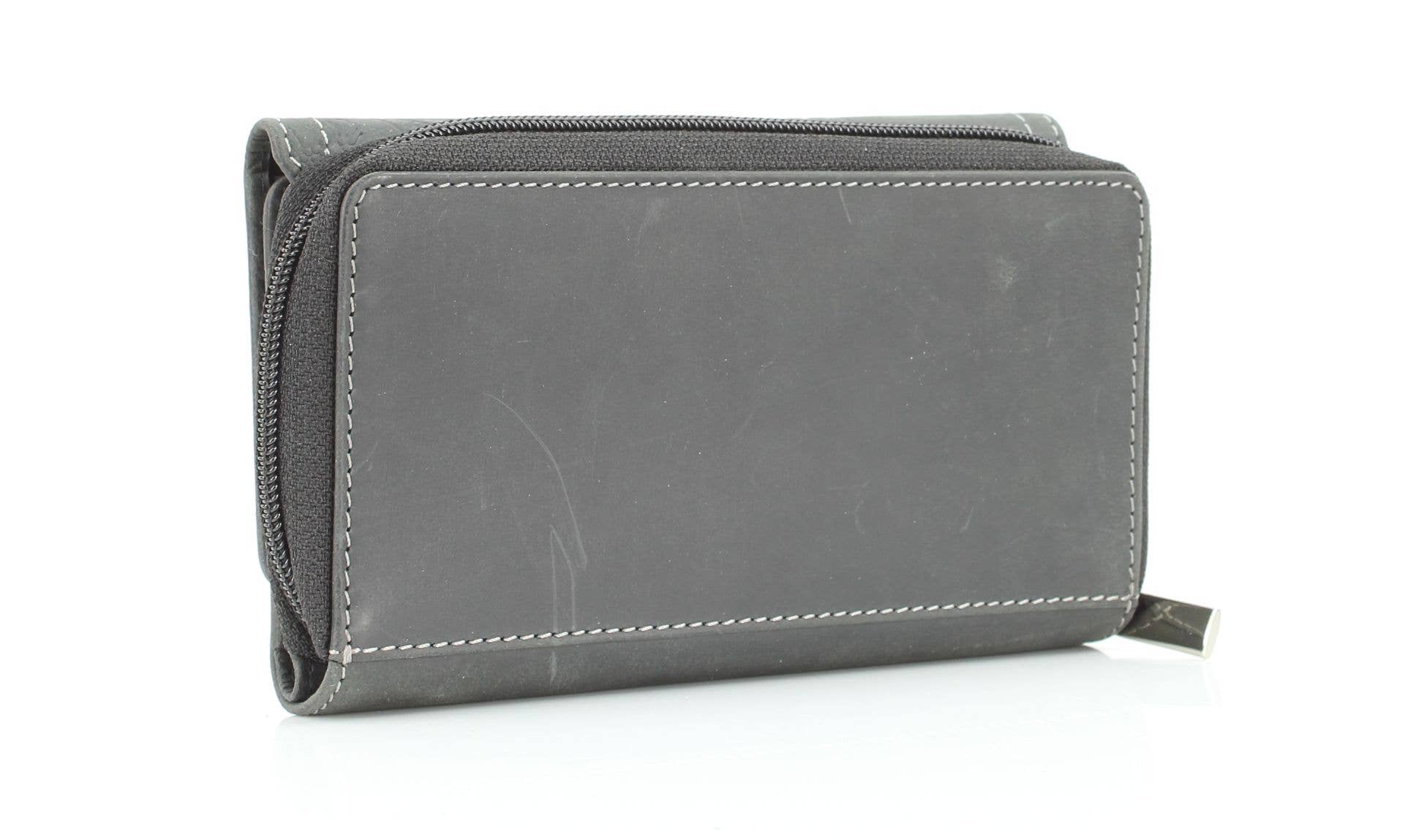 Leather Impressions Inc - Vendita all'ingrosso Pochette - Donna - Pochette da donna American Bison con bottoni floreali5