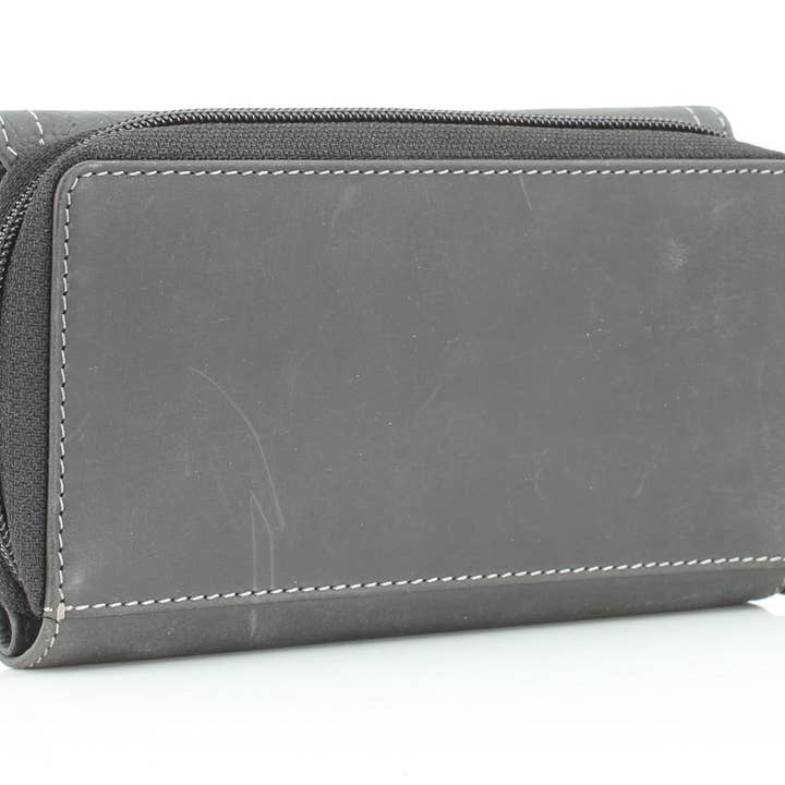 Leather Impressions Inc - Vendita all'ingrosso Pochette - Donna - Pochette da donna American Bison con bottoni floreali5