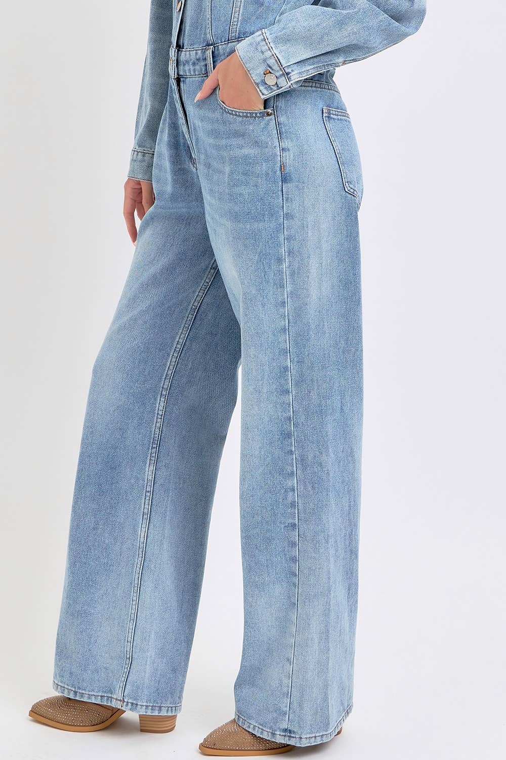 TIMELESS DENIM JUMPSUIT  for wholesale on Faire6