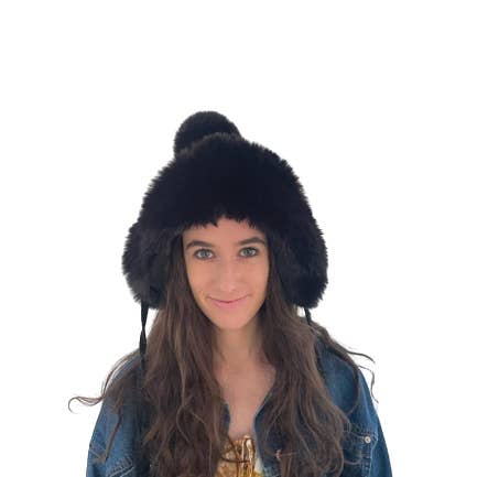 Cinnamon Creations - Wholesale Beanie – Women's - Faux Fur Pom Pom Beanie 7086