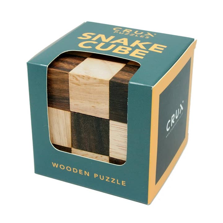 Premium Wooden Puzzle | Snake Cube Puzzle for wholesale by Crux Puzzles