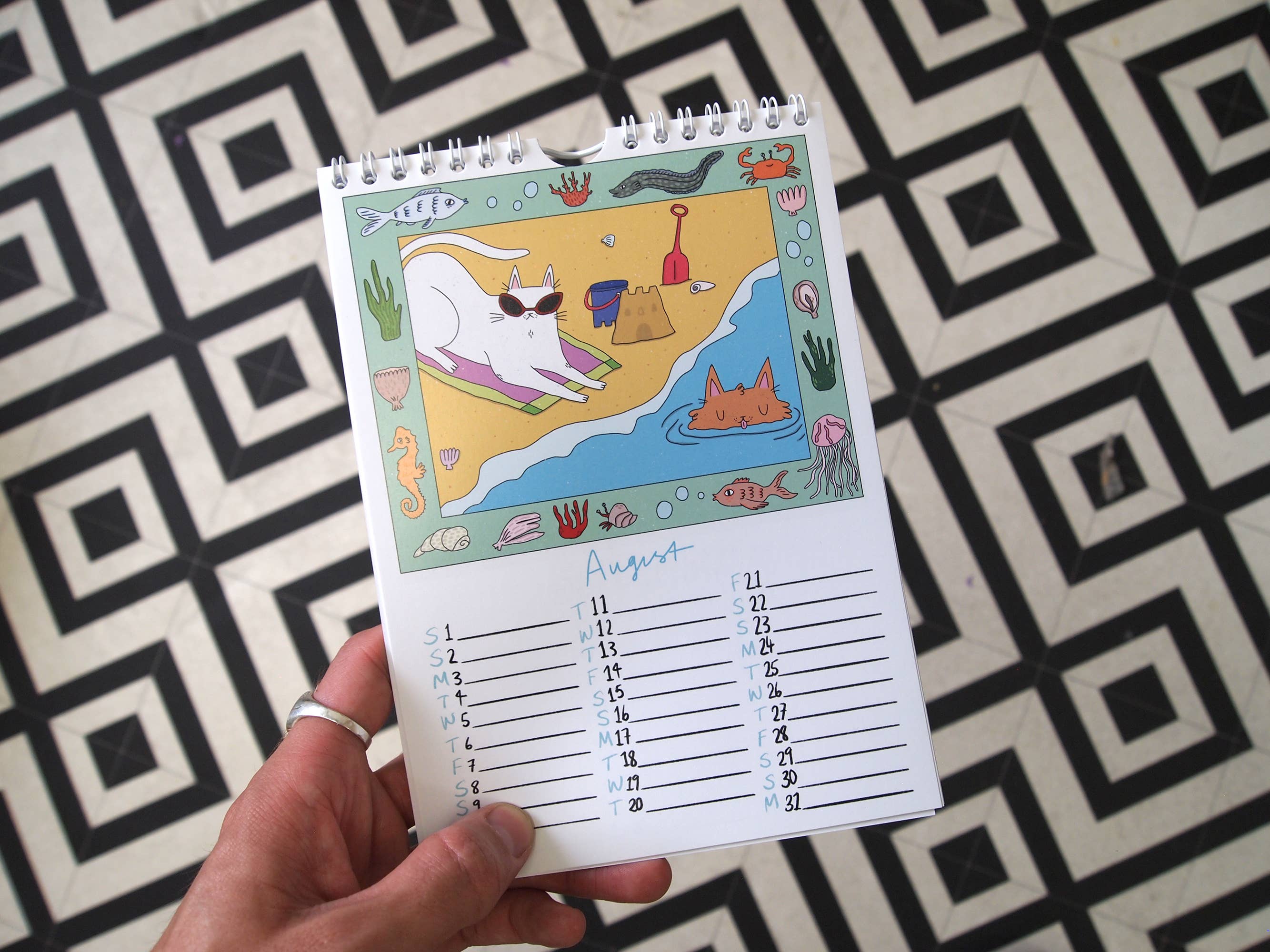 I LIKE CATS - Vente Calendrier - J'aime le calendrier mural A5 Chats 20263