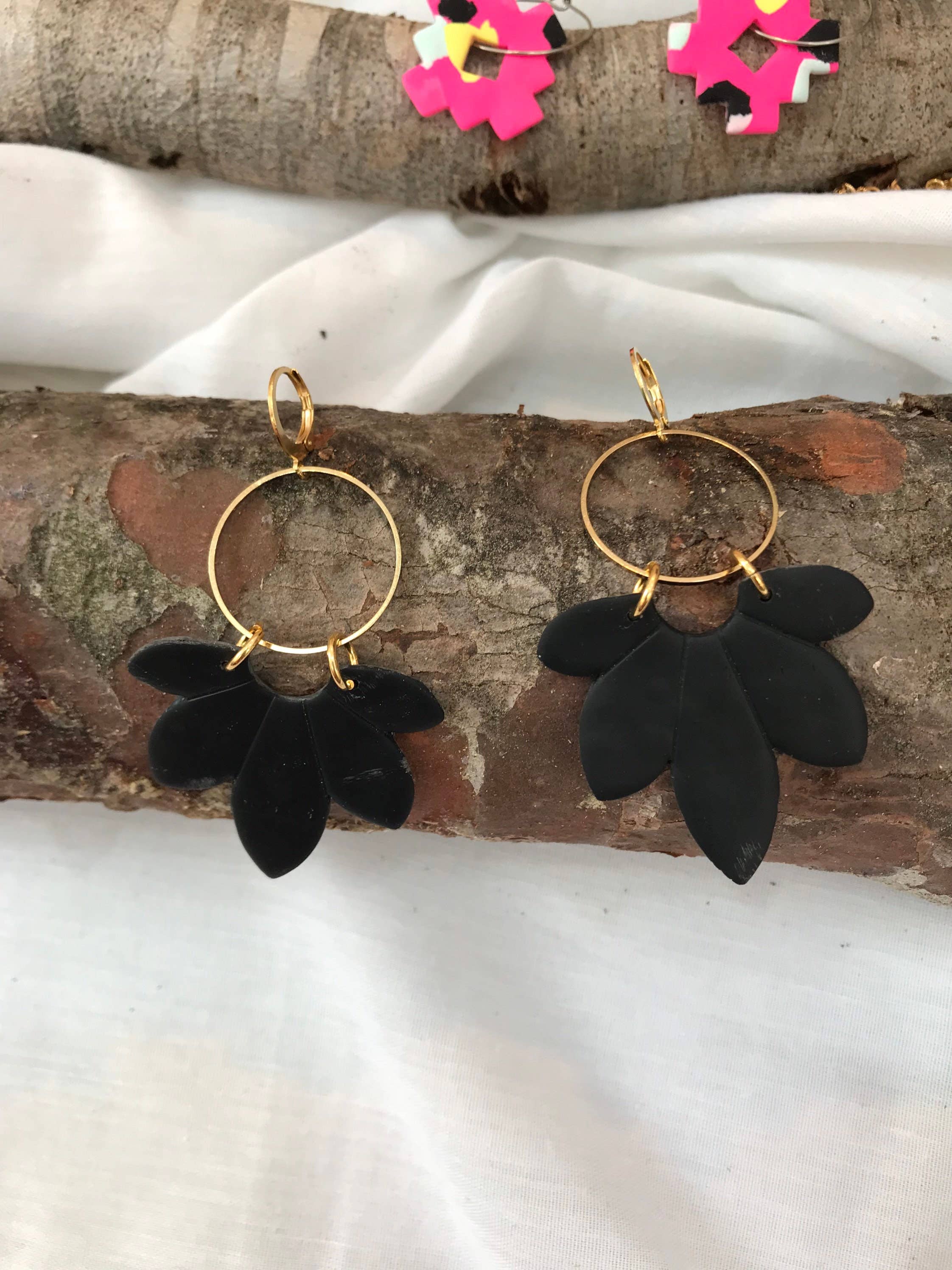Medianoche - Wholesale Dangle Earrings - Lotus Earrings2