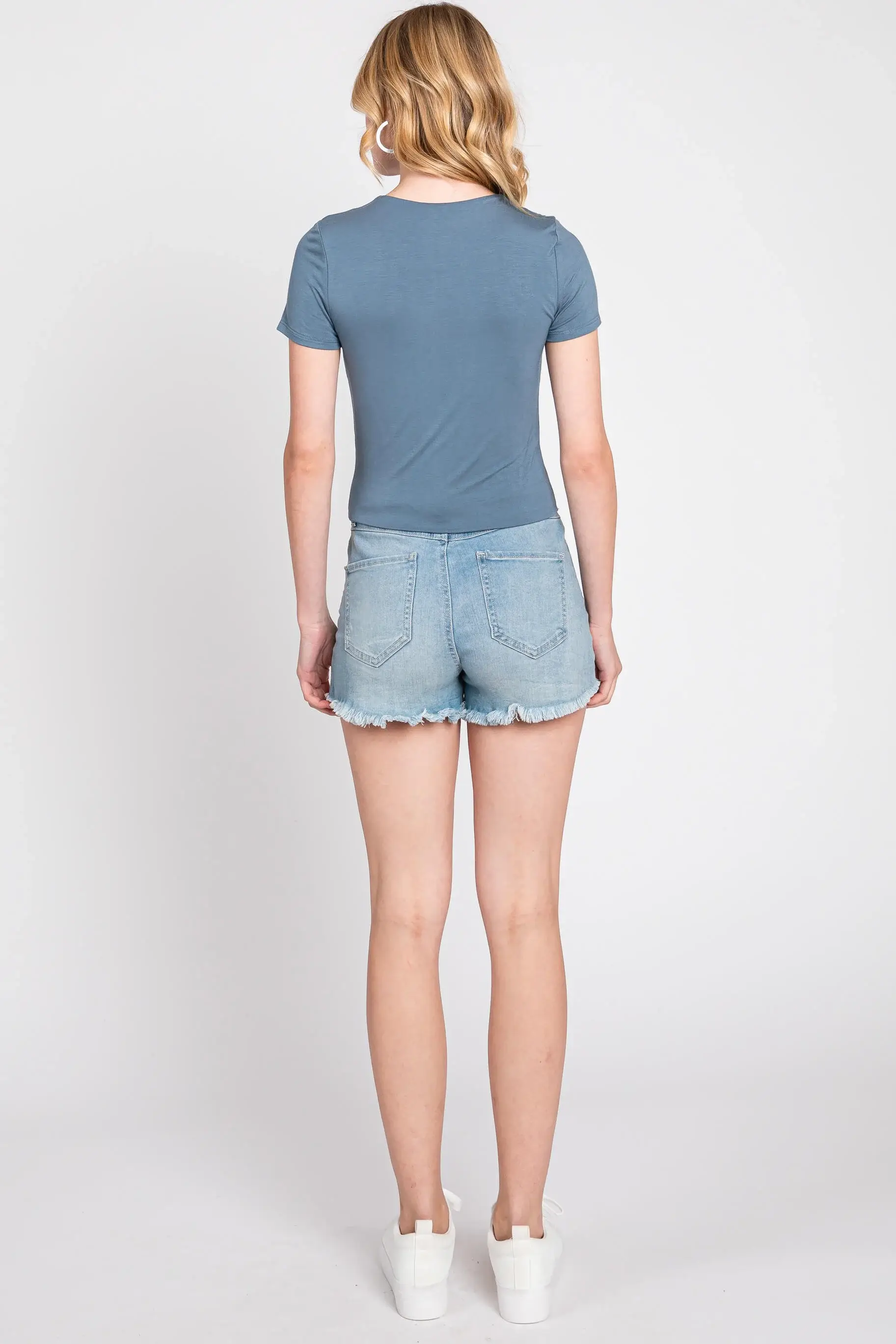 Final Touch - Wholesale Knit Top - Women's - Rayon Modal Basic Crop Top - T3107314