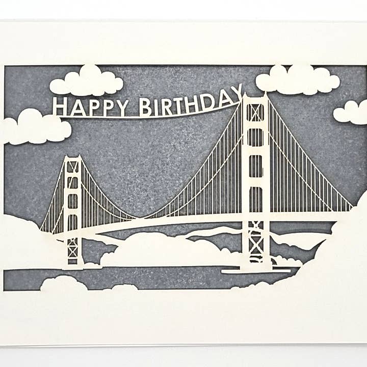two hermanas - Wholesale Birthday Card - Happy Birthday - Golden Gate Bridge Birthday Card5