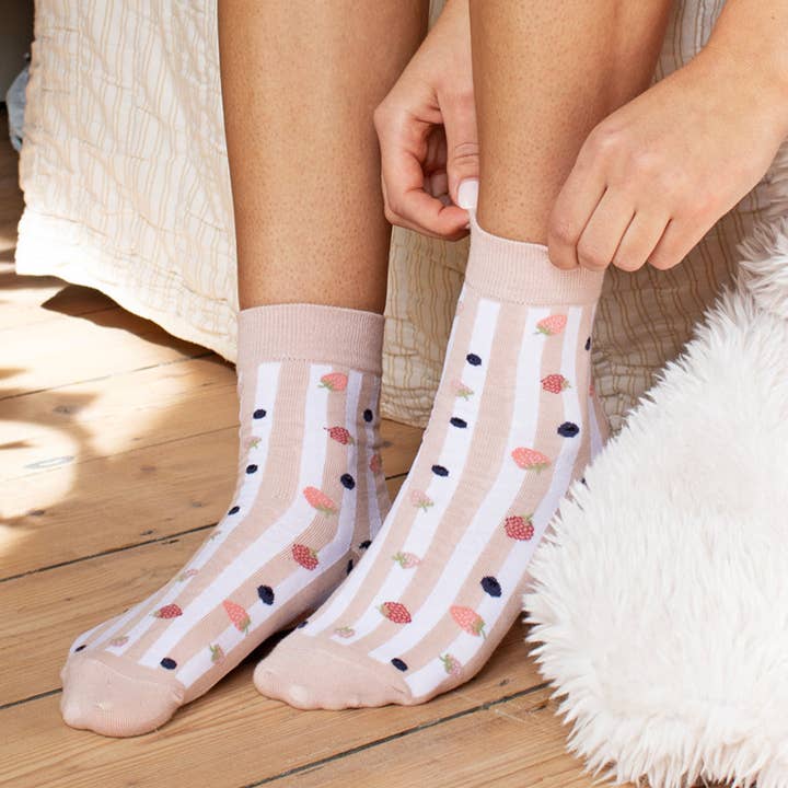 Randiga Bärgodis Låda Strumpor för wholesale av TreatBox