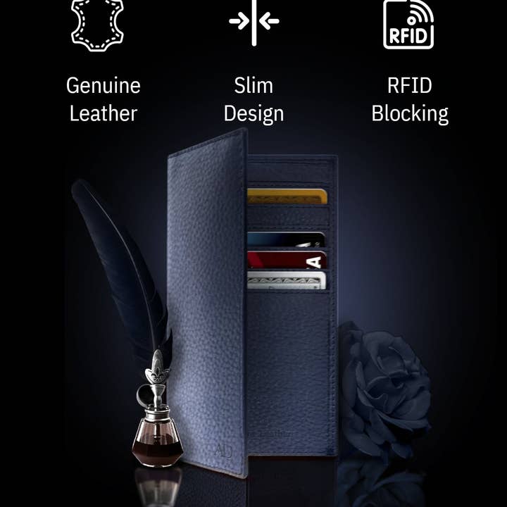 Access Denied Accessories - Wholesale Wallet - Unisex - Genuine Leather Checkbook Cover For Women &Men RFID Blocking31