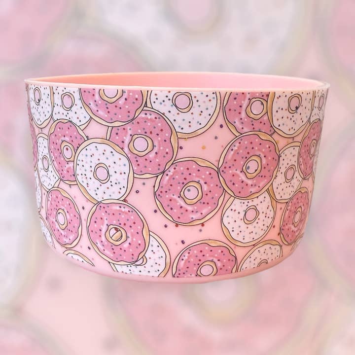 Pink Donuts - Silicone Tumbler Boot for wholesale by Olive Lane Accessories