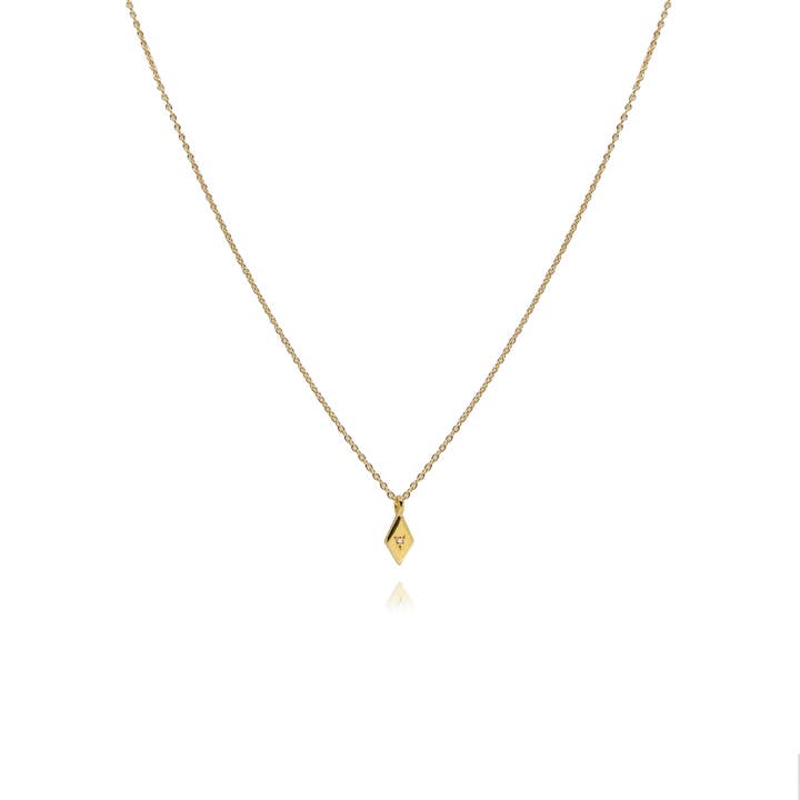 DIAMOND NECKLACE ( DIAMOND & 925 18K GOLD VERMEIL ) for wholesale by Eliza Asta Jewellery