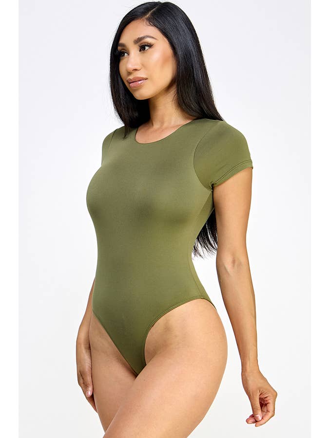 Heart & Hips - Wholesale Bodysuit - Women's - JT45980A - SHORT SLEEVE DOUBLE LAYERED BODYSUIT16