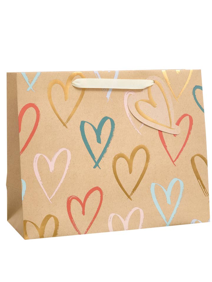 Large Gift Bag - Wedding Hearts Design for wholesale by UK Greetings