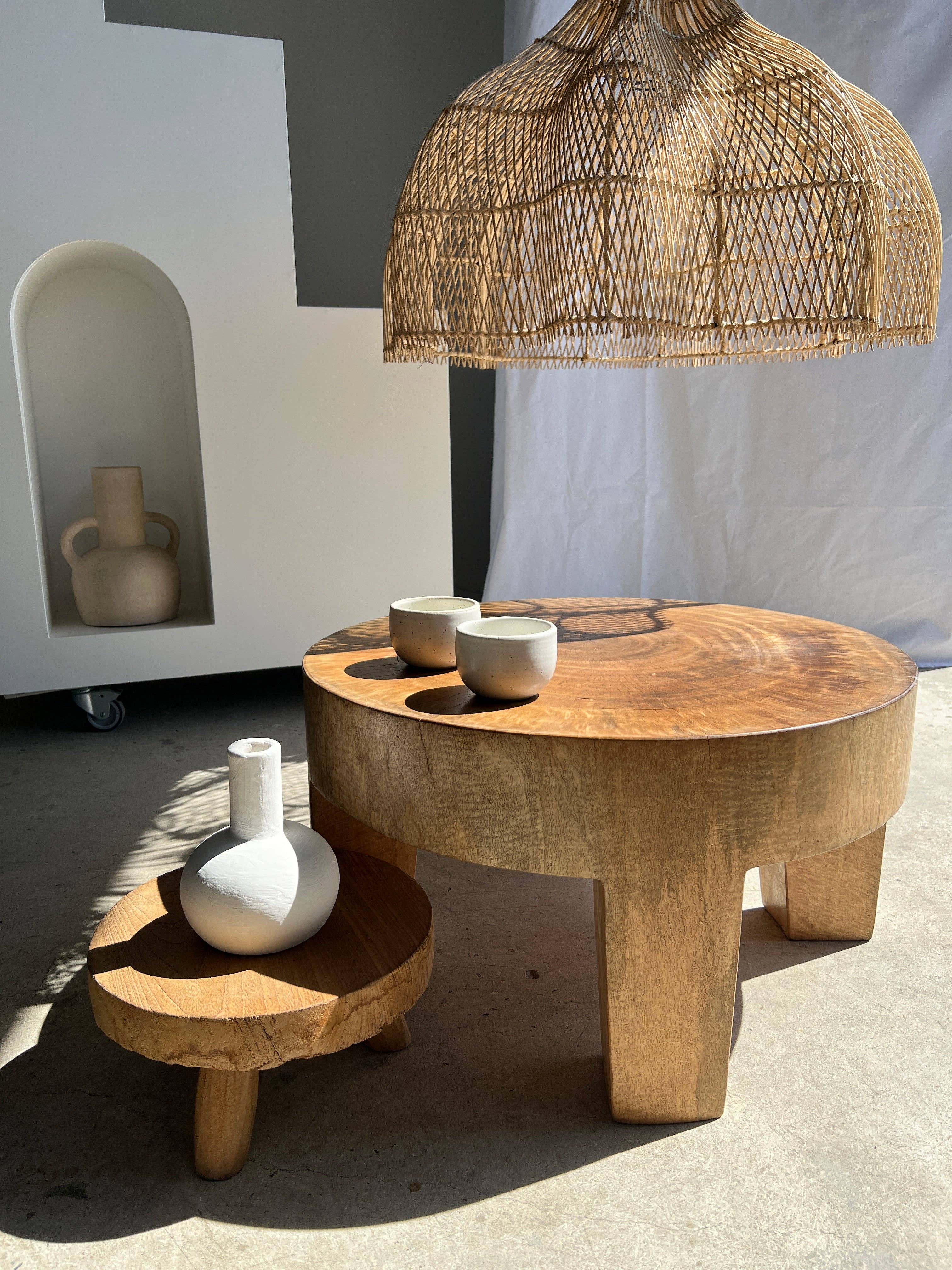 Office Objets - Wholesale Chandelier/Hanging Light - Pendant light, flower-shaped rattan fixture, tulip, corolla H:80cm D80cm86